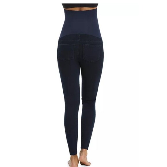 Spanx Mama Maternity Jeanish Ankle Leggings Jeggings Stretch Comfort Jeans XL - Picture 2 of 10